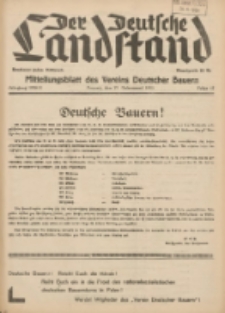 Der Deutsche Landstand: Mitteilungsblatt des Vereins Deutscher Bauern 1938.04.27 Jg.2 F.17