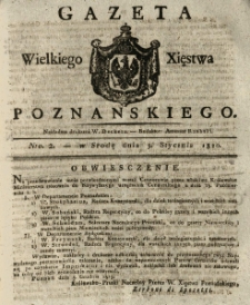 Gazeta Wielkiego Xięstwa Poznańskiego 1820.01.03 Nr2