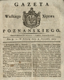 Gazeta Wielkiego Xięstwa Poznańskiego 1820.01.08 Nr3