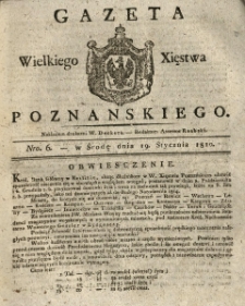 Gazeta Wielkiego Xięstwa Poznańskiego 1820.01.19 Nr6
