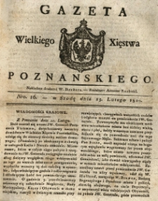 Gazeta Wielkiego Xięstwa Poznańskiego 1820.02.23 Nr16