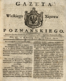 Gazeta Wielkiego Xięstwa Poznańskiego 1820.07.15 Nr57