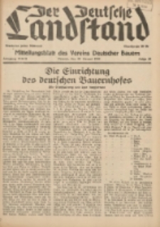 Der Deutsche Landstand: Mitteilungsblatt des Vereins Deutscher Bauern 1938.07.20 Jg.2 F.29