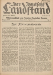 Der Deutsche Landstand: Mitteilungsblatt des Vereins Deutscher Bauern 1938.09.21 Jg.2 F.28