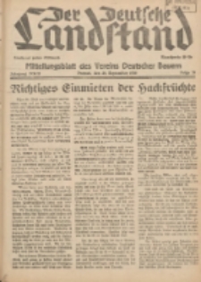 Der Deutsche Landstand: Mitteilungsblatt des Vereins Deutscher Bauern 1938.09.28 Jg.2 F.39
