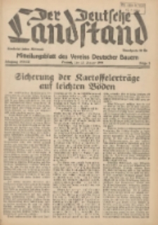Der Deutsche Landstand: Mitteilungsblatt des Vereins Deutscher Bauern 1939.01.18 Jg.3 F.3