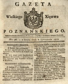 Gazeta Wielkiego Xięstwa Poznańskiego 1820.11.08 Nr90