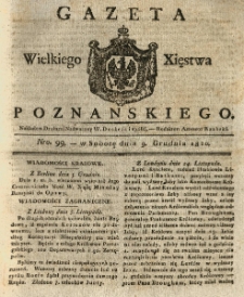 Gazeta Wielkiego Xięstwa Poznańskiego 1820.12.09 Nr99