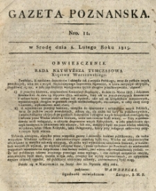 Gazeta Wielkiego Xięstwa Poznańskiego 1815.02.08 Nr11