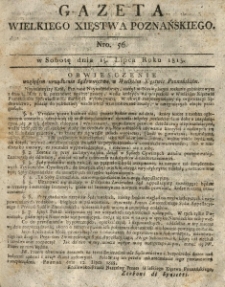 Gazeta Wielkiego Xięstwa Poznańskiego 1815.07.15 Nr56