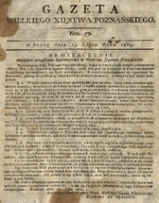 Gazeta Wielkiego Xięstwa Poznańskiego 1815.07.19 Nr57