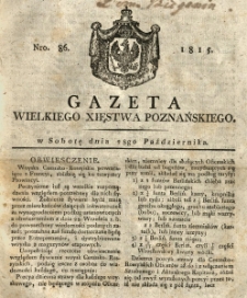 Gazeta Wielkiego Xięstwa Poznańskiego 1815.10.28 Nr86