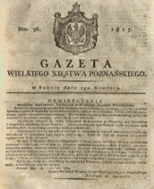 Gazeta Wielkiego Xięstwa Poznańskiego 1815.12.02 Nr96