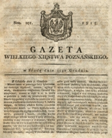 Gazeta Wielkiego Xięstwa Poznańskiego 1815.12.20 Nr101