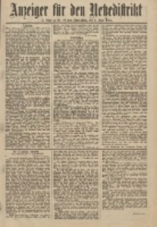 Anzeiger für den Netzedistrikt Kreis- und Wochenblatt für Kreis und Stadt Czarnikau 1911.06.03 Jg.59 Nr66