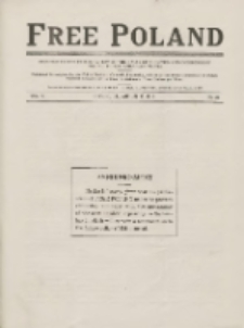 Free Poland: the truth about Poland and her peoplepublished by the Polish National Council of America 1919.08.16 Vol.5 Nr22