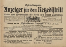 Anzeiger für den Netzedistrikt Kreis- und Wochenblatt für Kreis und Stadt Czarnikau 1911.06.28 Jg.59 Nr75