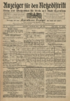 Anzeiger für den Netzedistrikt Kreis- und Wochenblatt für Kreis und Stadt Czarnikau 1911.07.01 Jg.59 Nr77