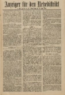Anzeiger für den Netzedistrikt Kreis- und Wochenblatt für Kreis und Stadt Czarnikau 1911.07.15 Jg.59 Nr83