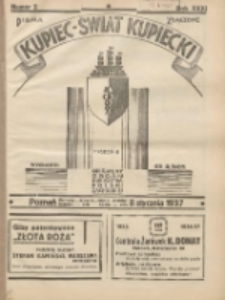 Kupiec-Świat Kupiecki; pisma złączone; oficjalny organ kupiectwa Polski Zachodniej 1937.01.08 R.31 Nr2