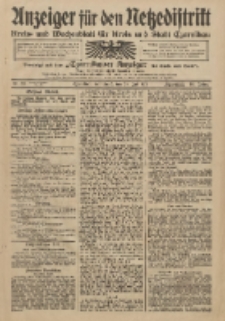Anzeiger für den Netzedistrikt Kreis- und Wochenblatt für Kreis und Stadt Czarnikau 1911.07.29 Jg.59 Nr89