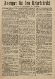 Anzeiger für den Netzedistrikt Kreis- und Wochenblatt für Kreis und Stadt Czarnikau 1911.08.12 Jg.59 Nr95