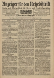 Anzeiger für den Netzedistrikt Kreis- und Wochenblatt für Kreis und Stadt Czarnikau 1911.08.15 Jg.59 Nr96