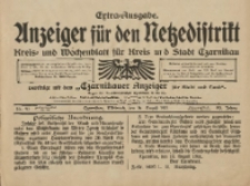 Anzeiger für den Netzedistrikt Kreis- und Wochenblatt für Kreis und Stadt Czarnikau 1911.08.16 Jg.59 Nr97