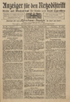 Anzeiger für den Netzedistrikt Kreis- und Wochenblatt für Kreis und Stadt Czarnikau 1911.09.05 Jg.59 Nr106