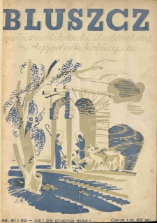 Bluszcz. Społeczno literacki ilustrowany tygodnik kobiecy 1934.12.22/29 R.67 nr51-52