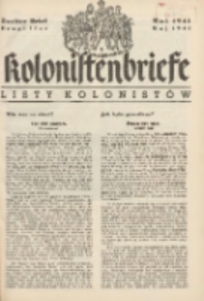 Kolonistenbriefe, Mai 1941, Zweiter Brief = Listy Kolonistów, Maj 1941, Drugi list