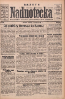 Gazeta Nadnotecka: pismo narodowe poświęcone sprawie polskiej na ziemi nadnoteckiej 1933.09.07 R.13 Nr205