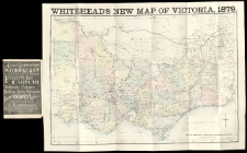 Whitehead's Map of Victoria. Revised to date with the new counties distincty coloured and alphabetical key.