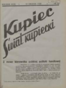 Kupiec-Świat Kupiecki; pisma złączone; oficjalny organ kupiectwa Polski Zachodniej 1938.12.18 R.32 Nr52