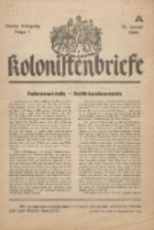 Kolonistenbriefe 1944.01.10 Jg.4 F.1