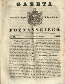 Gazeta Wielkiego Xięstwa Poznańskiego 1843.03.24 Nr71