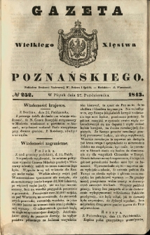 Gazeta Wielkiego Xięstwa Poznańskiego 1843.10.27 Nr252