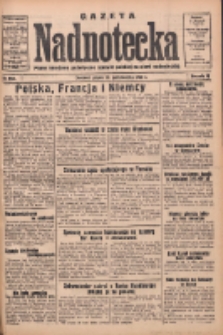 Gazeta Nadnotecka: pismo narodowe poświęcone sprawie polskiej na ziemi nadnoteckiej 1933.10.20 R.13 Nr242
