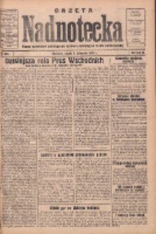 Gazeta Nadnotecka: pismo narodowe poświęcone sprawie polskiej na ziemi nadnoteckiej 1933.11.03 R.13 Nr253