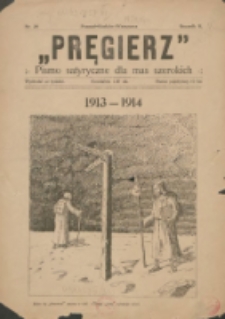Pręgierz: pismo satyryczne dla mas szerokich 1914 R.2 Nr20