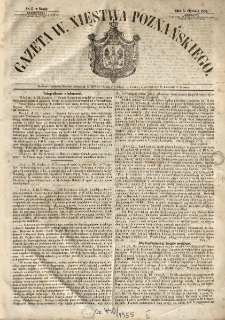 Gazeta Wielkiego Xięstwa Poznańskiego 1855.01.03 Nr1