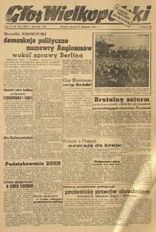 Głos Wielkopolski. 1948.11.23 R.4 nr322 Wyd.AB
