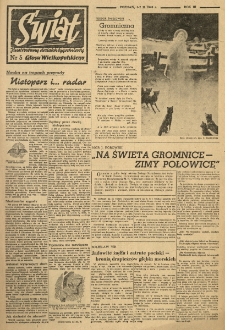 Świat. Ilustrowany dodatek tygodniowy Głosu Wielkopolskiego. 1948.02.01-02 R.3 nr5