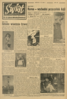 Świat. Ilustrowany dodatek tygodniowy Głosu Wielkopolskiego. 1948.03.07 R.3 nr10