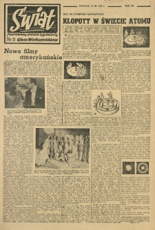 Świat. Ilustrowany dodatek tygodniowy Głosu Wielkopolskiego. 1948.03.14 R.3 nr11