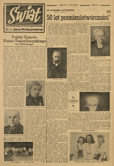 Świat. Ilustrowany dodatek tygodniowy Głosu Wielkopolskiego. 1948.06.13 R.3 nr24