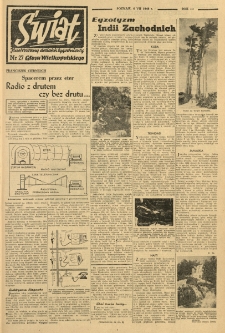 Świat. Ilustrowany dodatek tygodniowy Głosu Wielkopolskiego. 1948.07.04 R.3 nr27