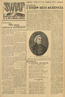 Świat. Ilustrowany dodatek tygodniowy Głosu Wielkopolskiego. 1948.09.19 R.3 nr38