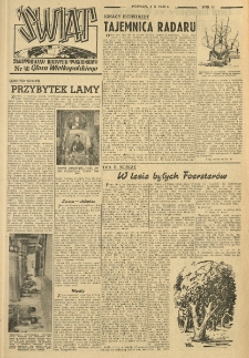 Świat. Ilustrowany dodatek tygodniowy Głosu Wielkopolskiego. 1948.10.03 R.3 nr40