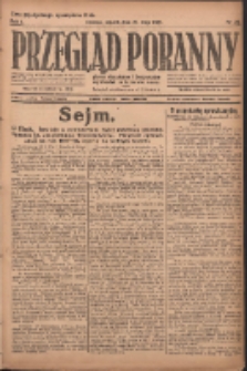 Przegląd Poranny: pismo niezależne i bezpartyjne 1921.05.21 R.1 Nr20